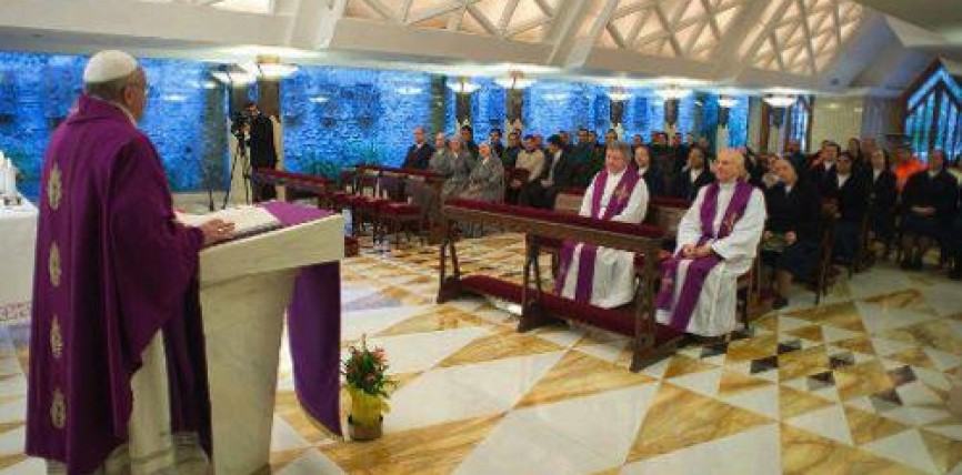 Vergüenza y misericordia: Misa en Santa Marta